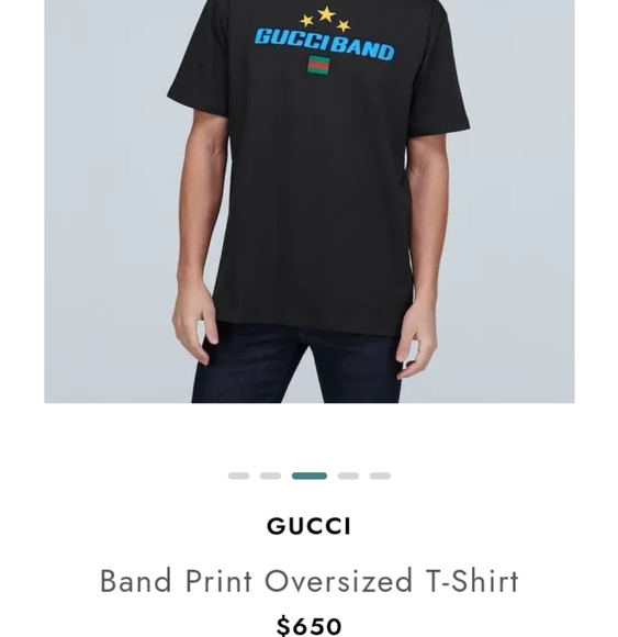 NEW GUCCI OVERSIZE T-SHIRT WITH GUCCI LOGO - Picture 3 of 10